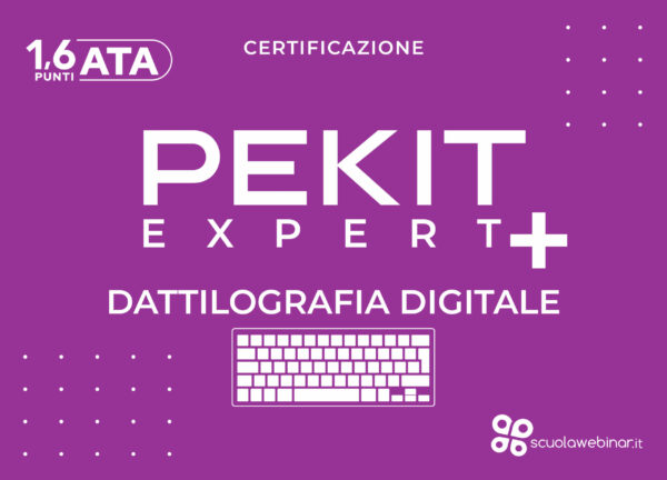 Dattilografia Digitale Certificazione Pekit Expert Scuolawebinar